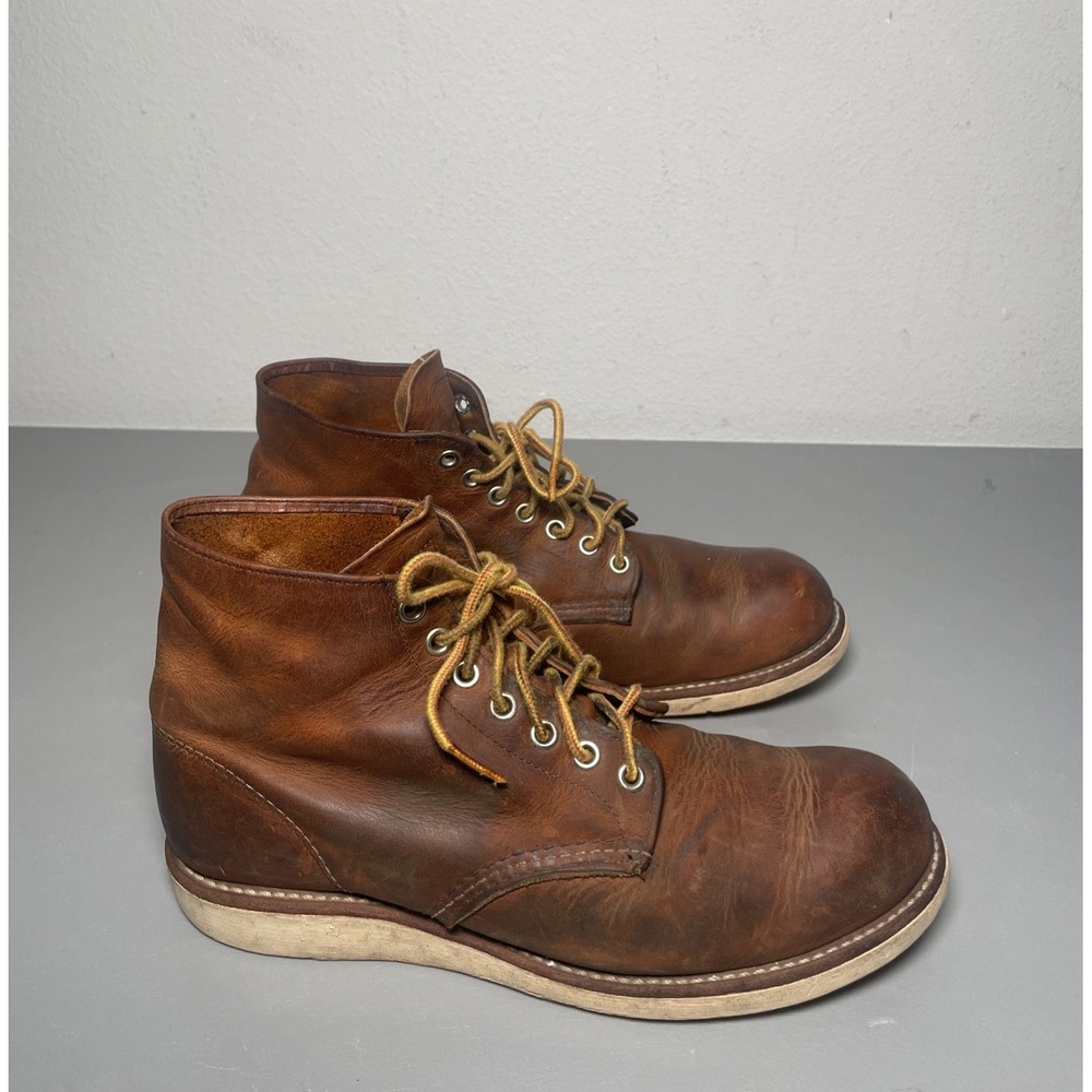 Red Wing 9111 Classic Round Toe Men 8.5 D Leather Boot Brown Heritage Workwear